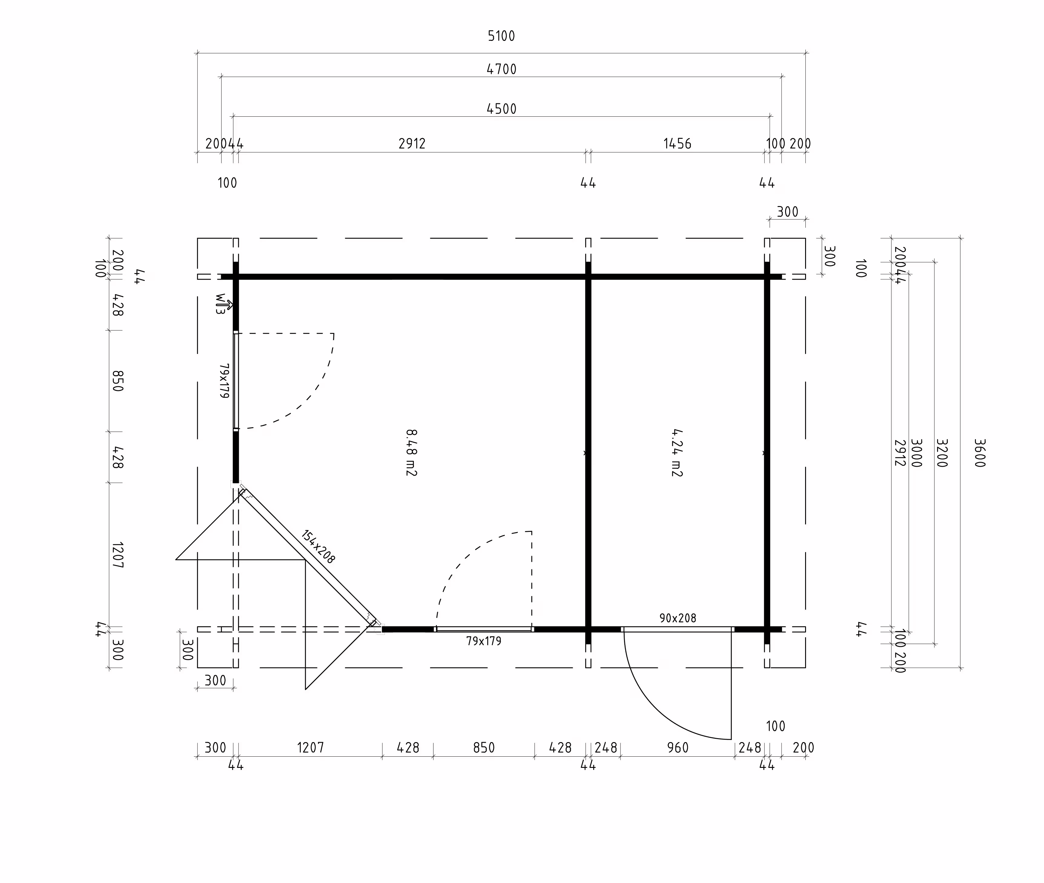 Fjordholz Gartenhaus Modell Nora 44 C Modern| Rabatt: 26%|6x4m