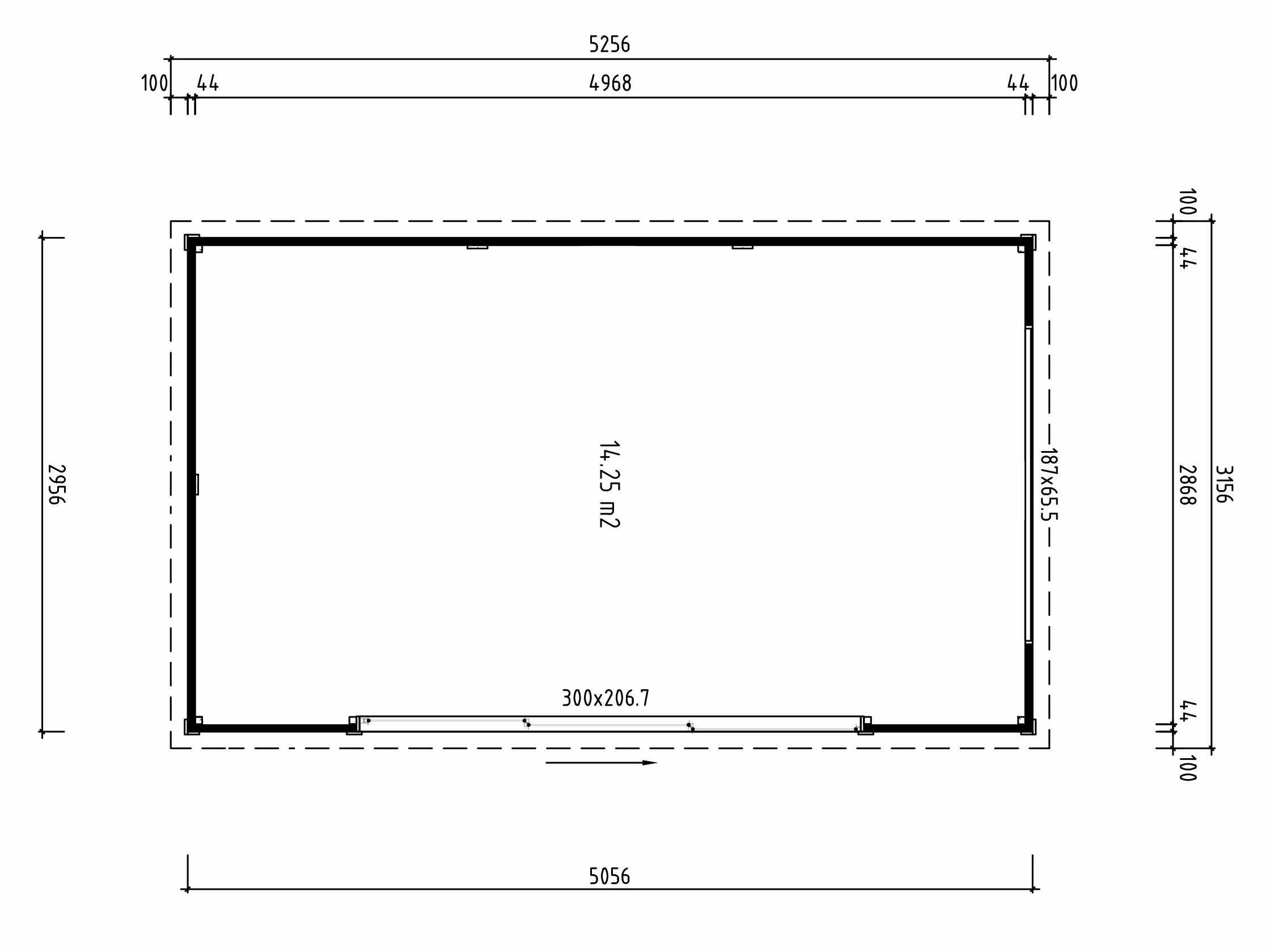 Fjordholz Gartenhaus Modell Poel-3 mit Anbau| Rabatt: 26%
