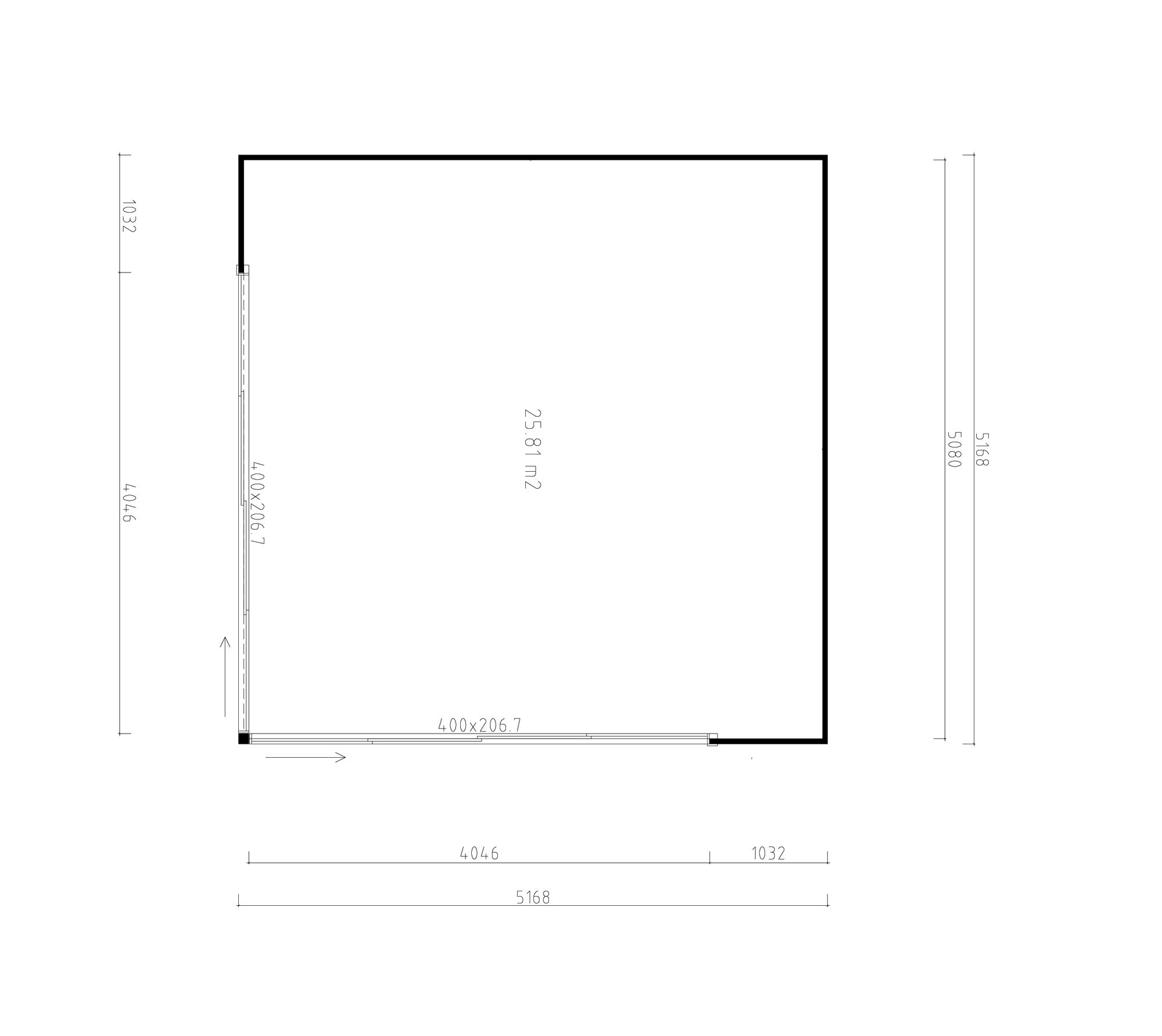 Fjordholz Gartenhaus Modell Q-BIC Alu 44 F