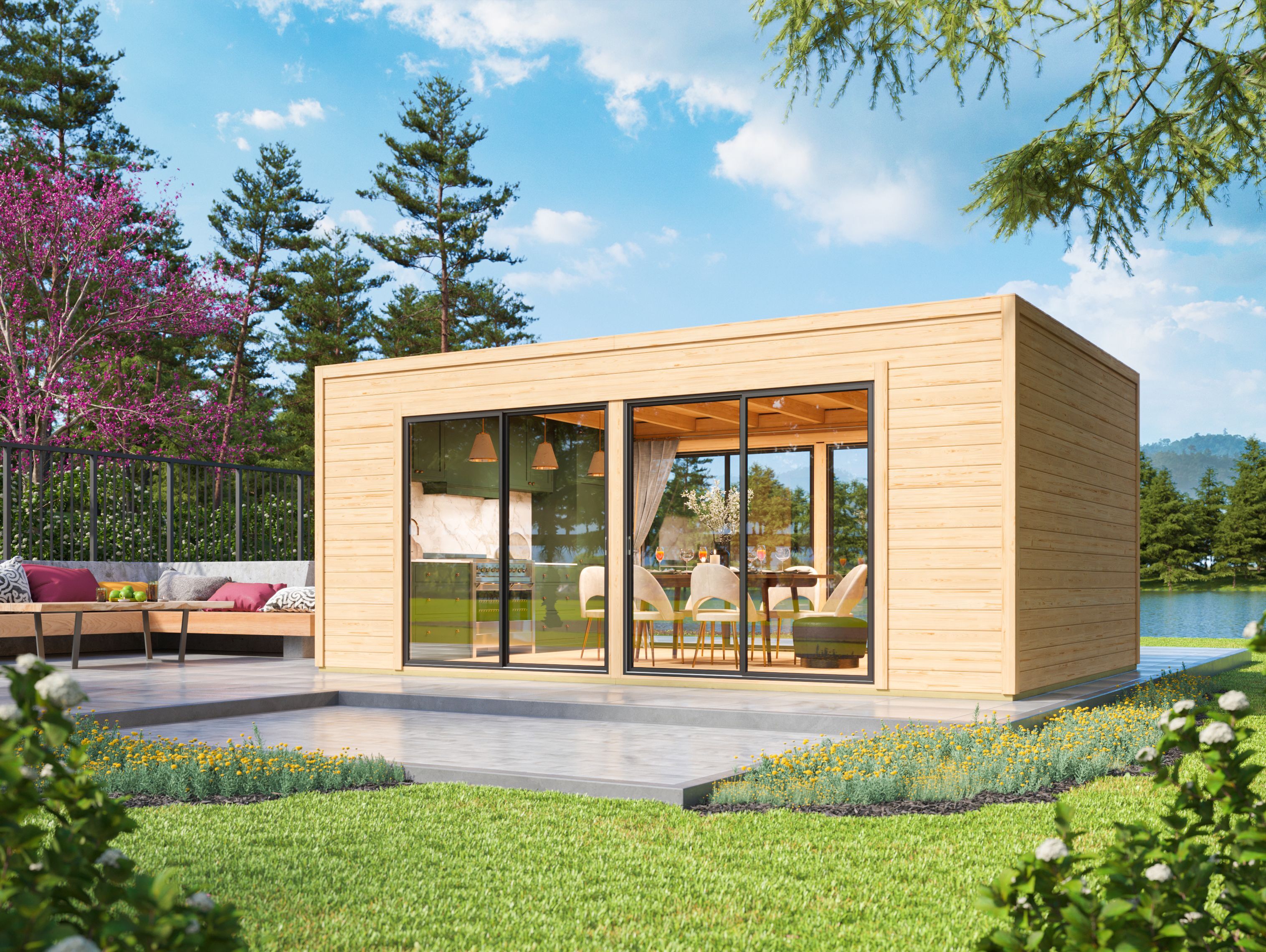 Fjordholz Gartenhaus Modell Ramsay 70 A