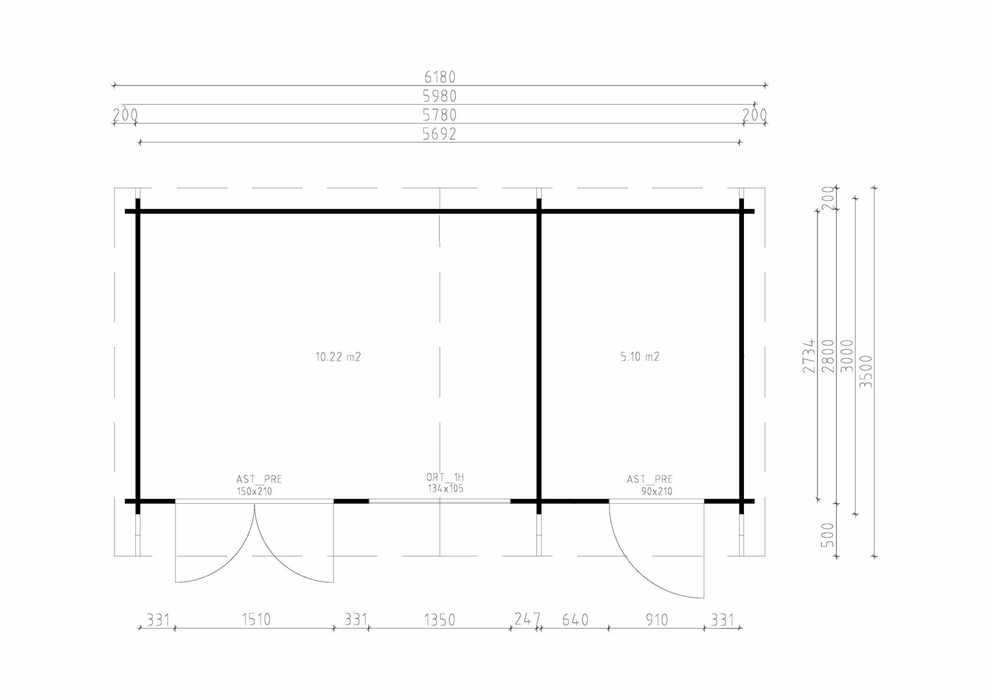 Fjordholz Gartenhaus Modell Rolf 44 C| Rabatt: 26%|6x3m