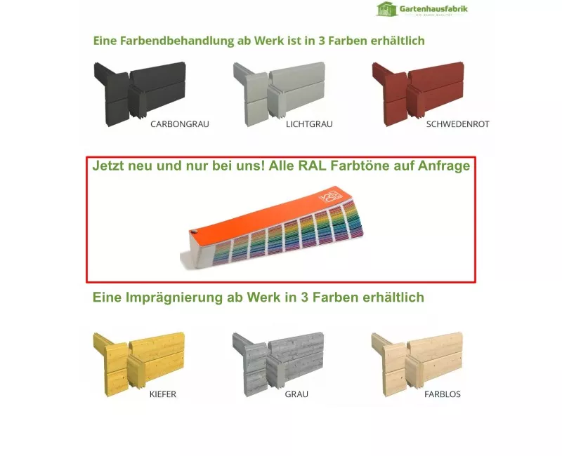 Fjordholz Gartenhaus Modell Steve 44| Rabatt: 26%