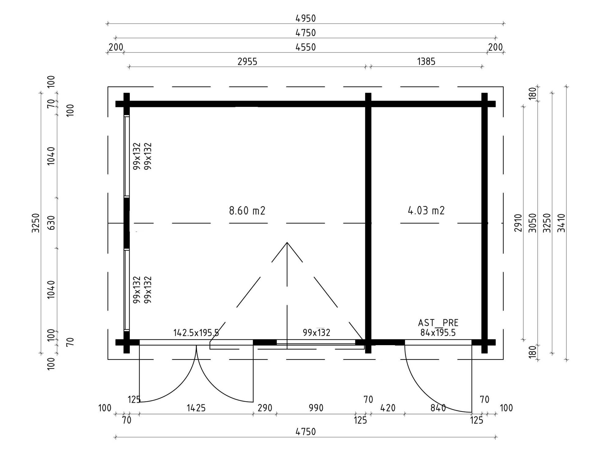 Fjordholz Gartenhaus Modell Teehaus Dover 44| Rabatt: 26%|5x3m