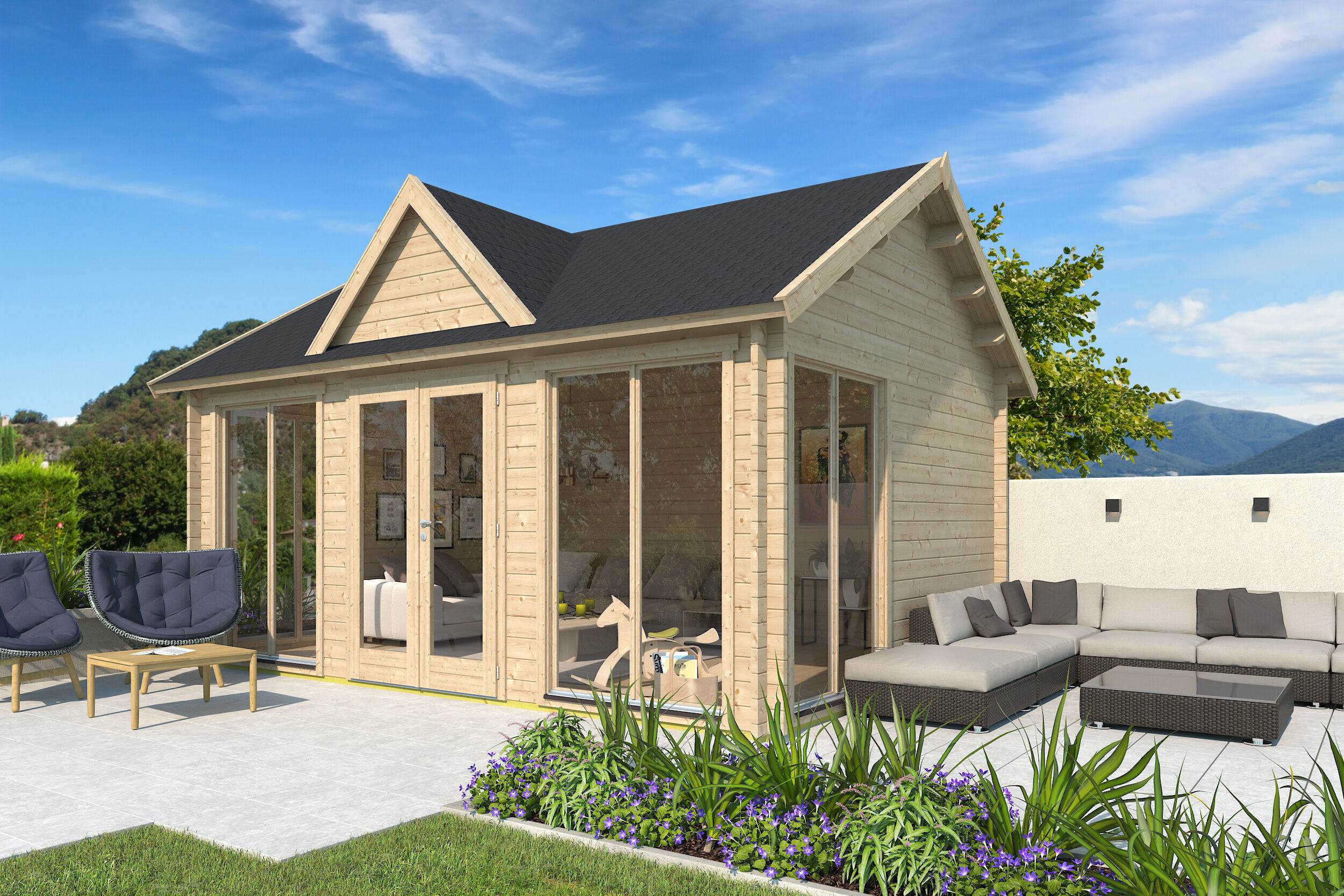Fjordholz Gartenhaus Modell Teehaus Wakefield 70