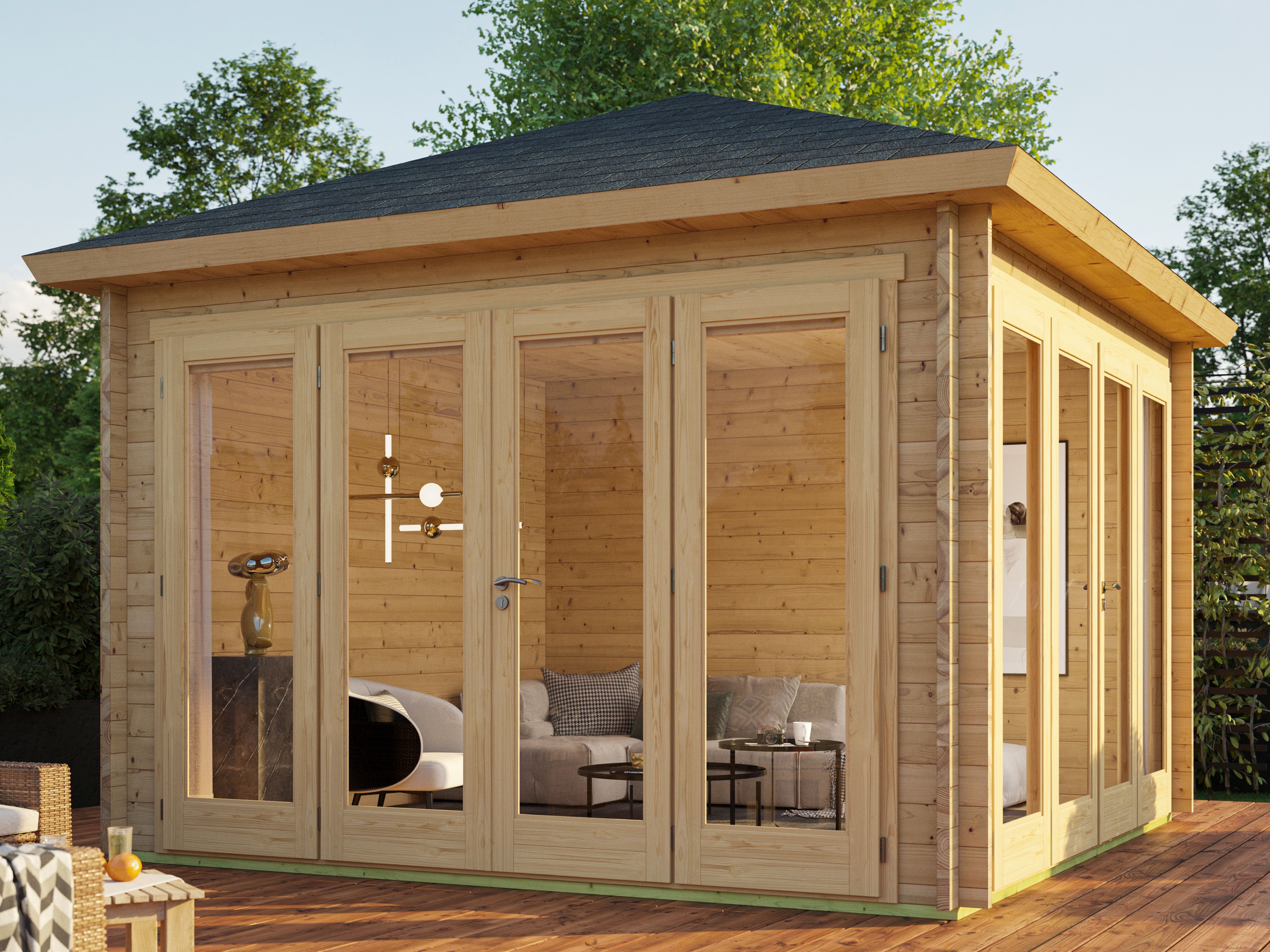 Fjordholz Gartenlounge Modell Kiano 44 G