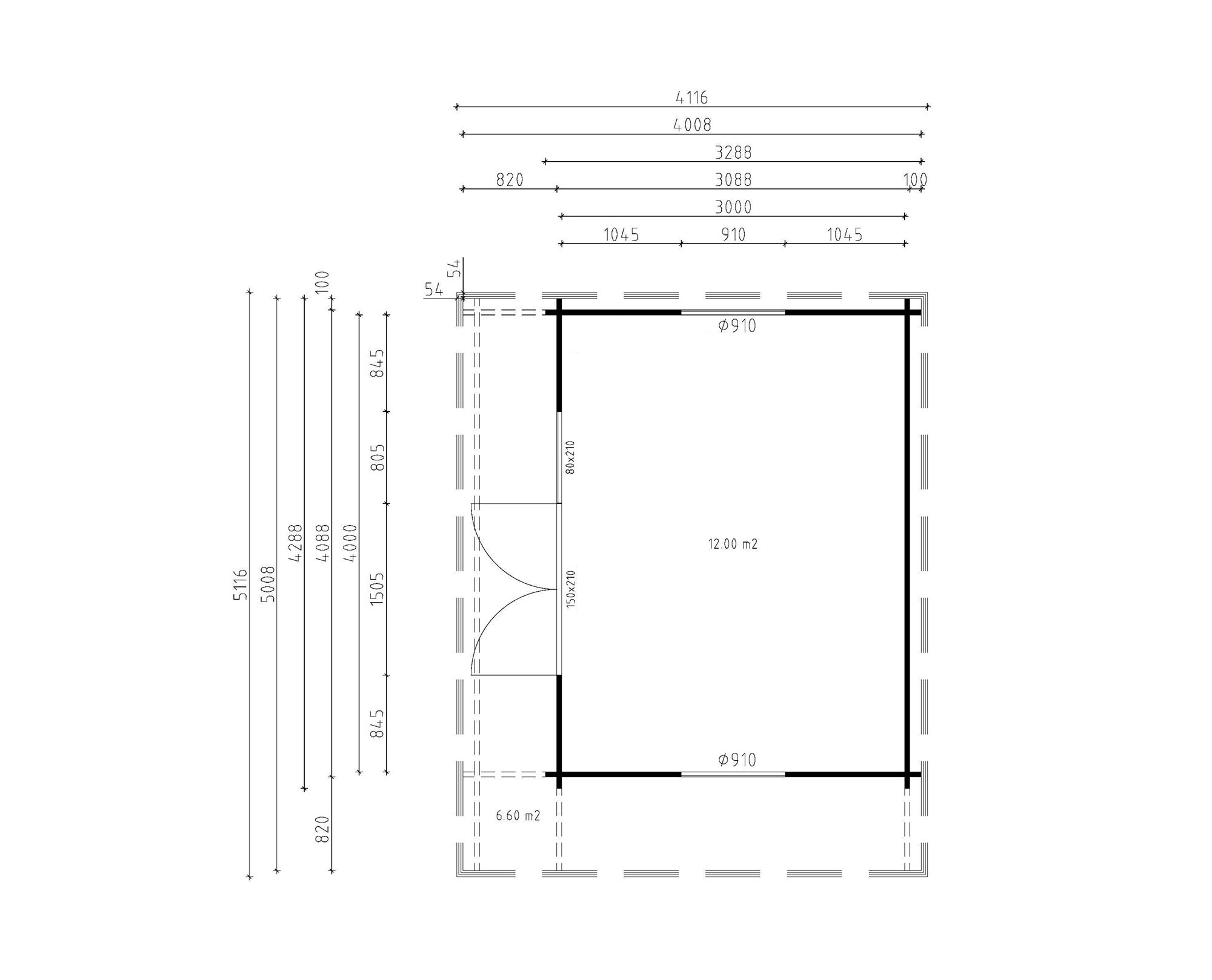 Fjordholz Gartenlounge Modell York 44