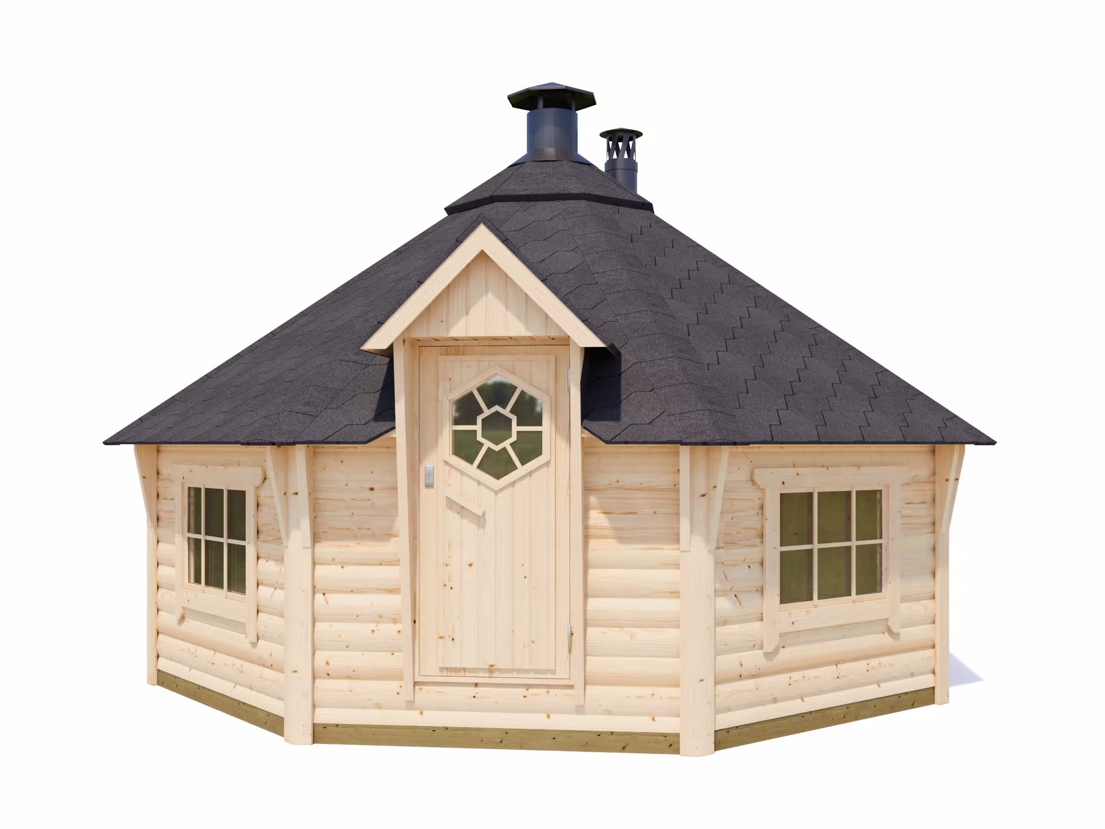 Fjordholz Grillkota mit Saunaraum Modell Smila 17m| Rabatt: 26%