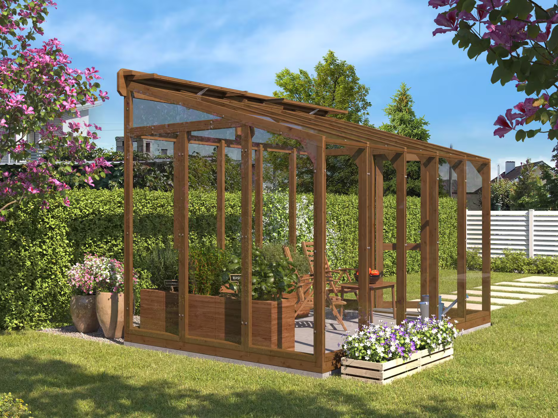 Fjordholz Premium Gewächshaus Modell Greenline Nr.| Rabatt: 26%