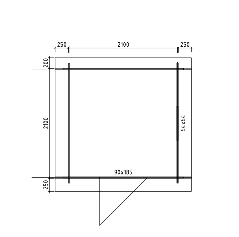 Fjordholz Pultdach Gartenhaus Modell Ezra 1A| Rabatt: 26%|2x2m