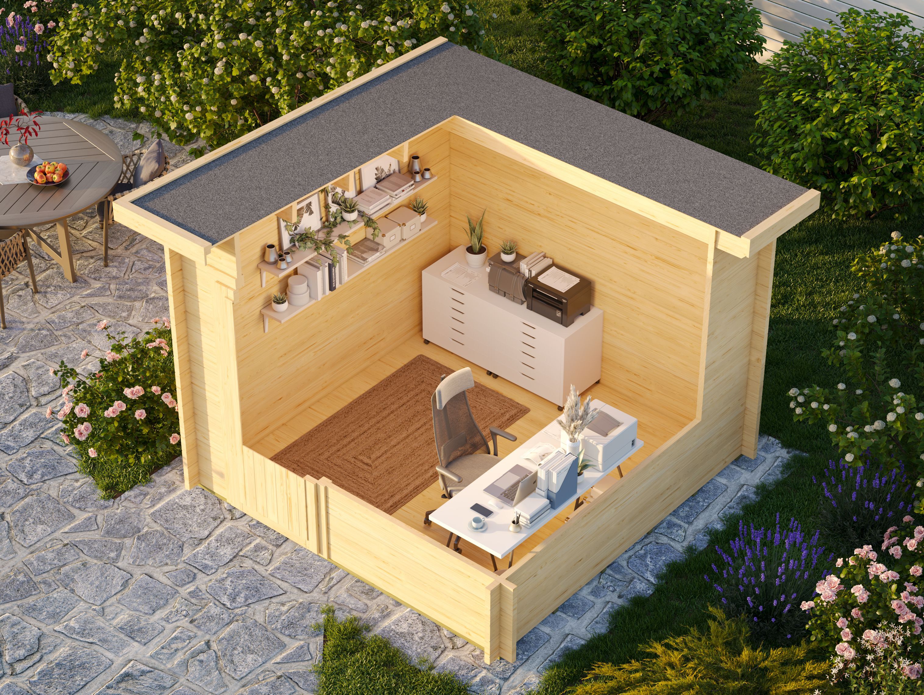 Fjordholz Pultdach Gartenhaus Modell Ezra 3N Fjordholz Pultdach Gartenhaus Modell Ezra 3N