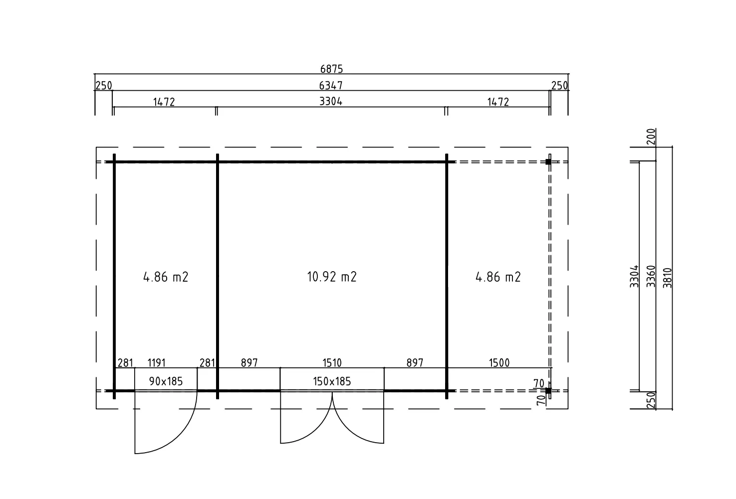 Fjordholz Pultdach Gartenhaus Modell Ezra 5I| Rabatt: 26%|5x3m