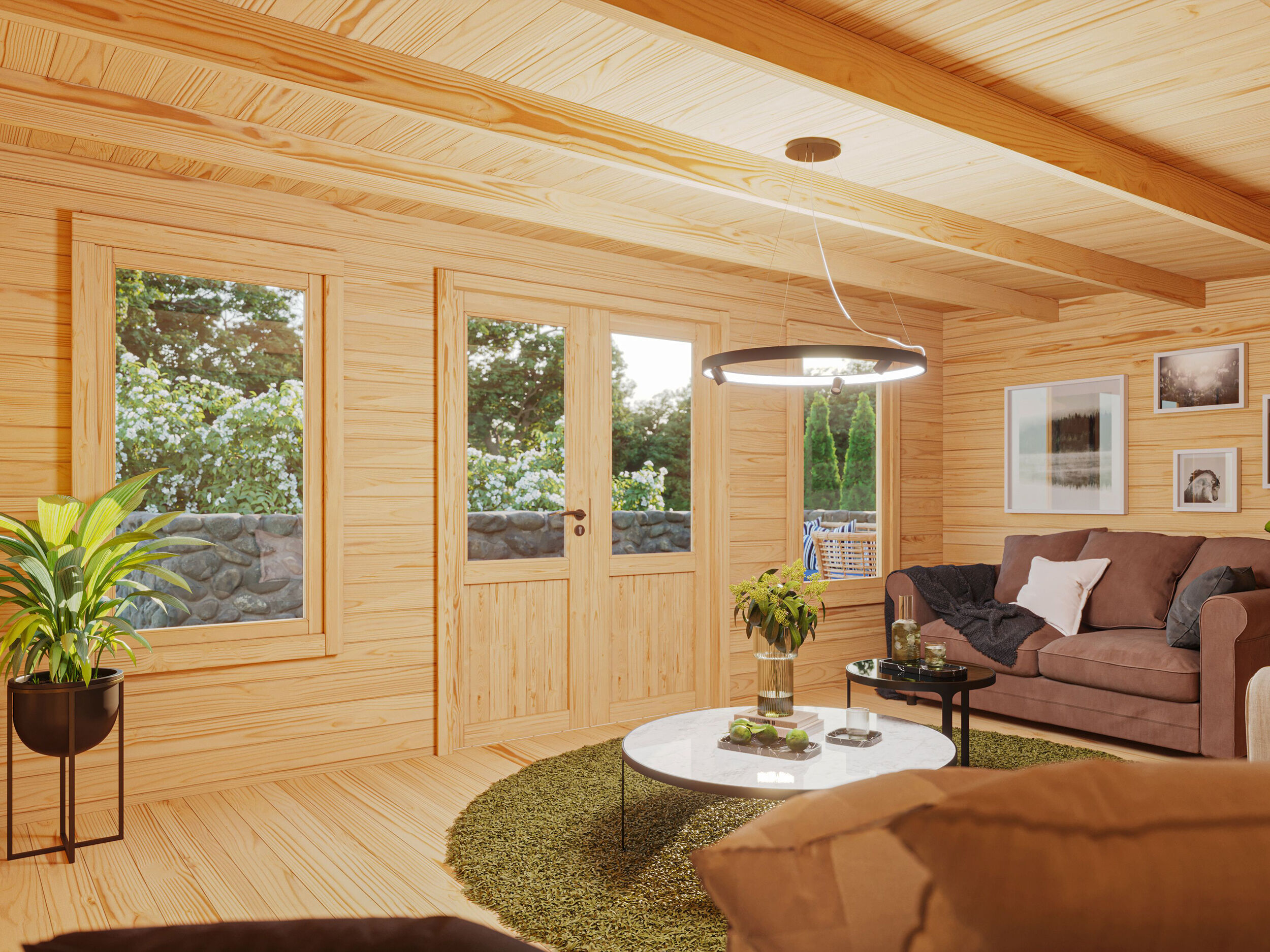 Fjordholz Pultdach Gartenhaus Modell Rex 28 A
