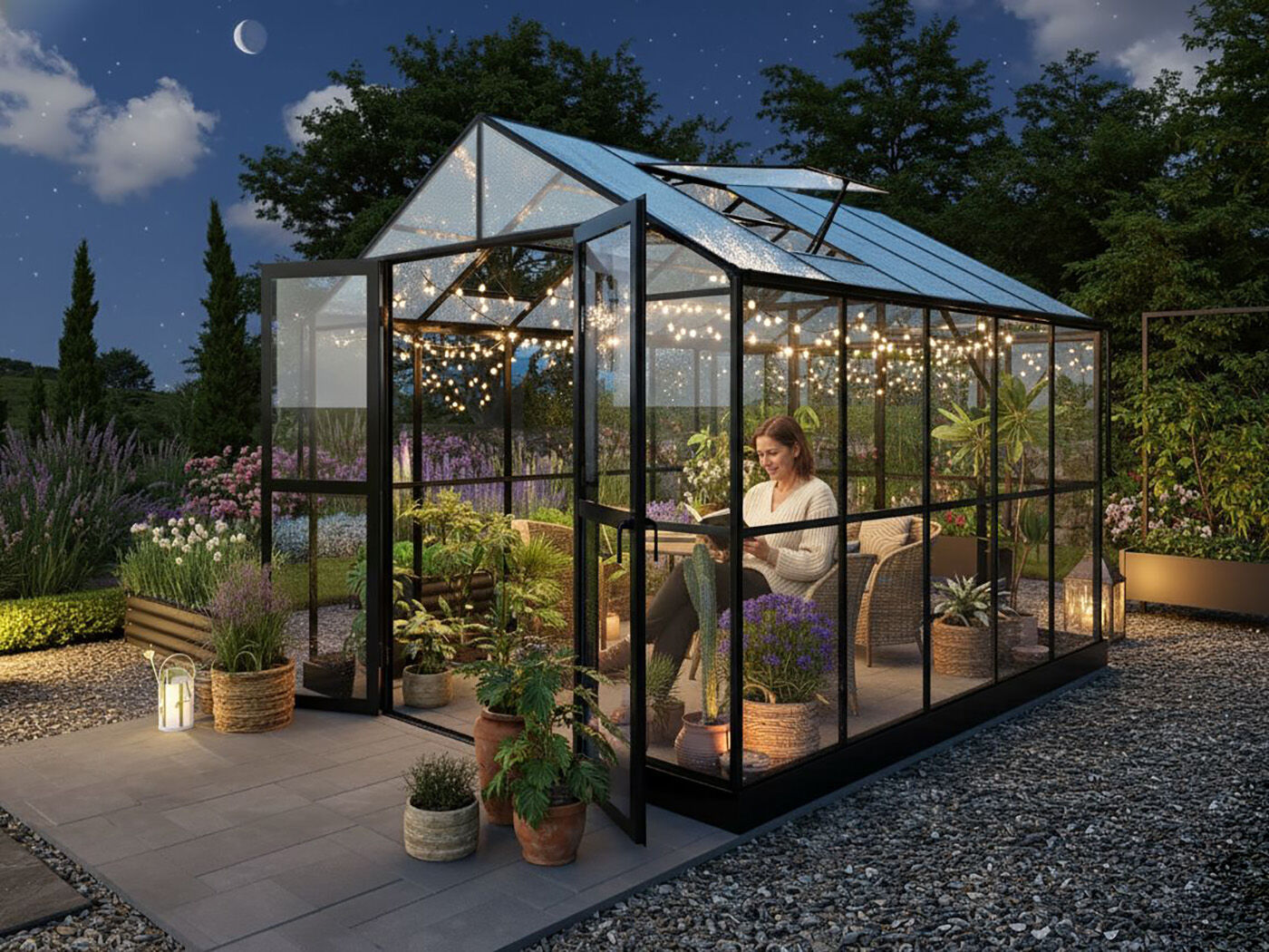 StarLine Gewächshaus Modell FloraLux 6,60 m²| Rabatt: 26%|3x2m