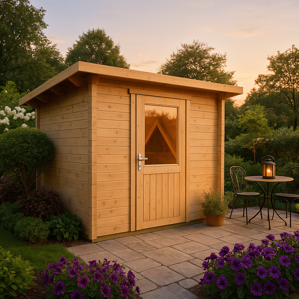 Fjordholz Pultdach Gartenhaus Modell Ezra 1A| Rabatt: 26%|2x2m
