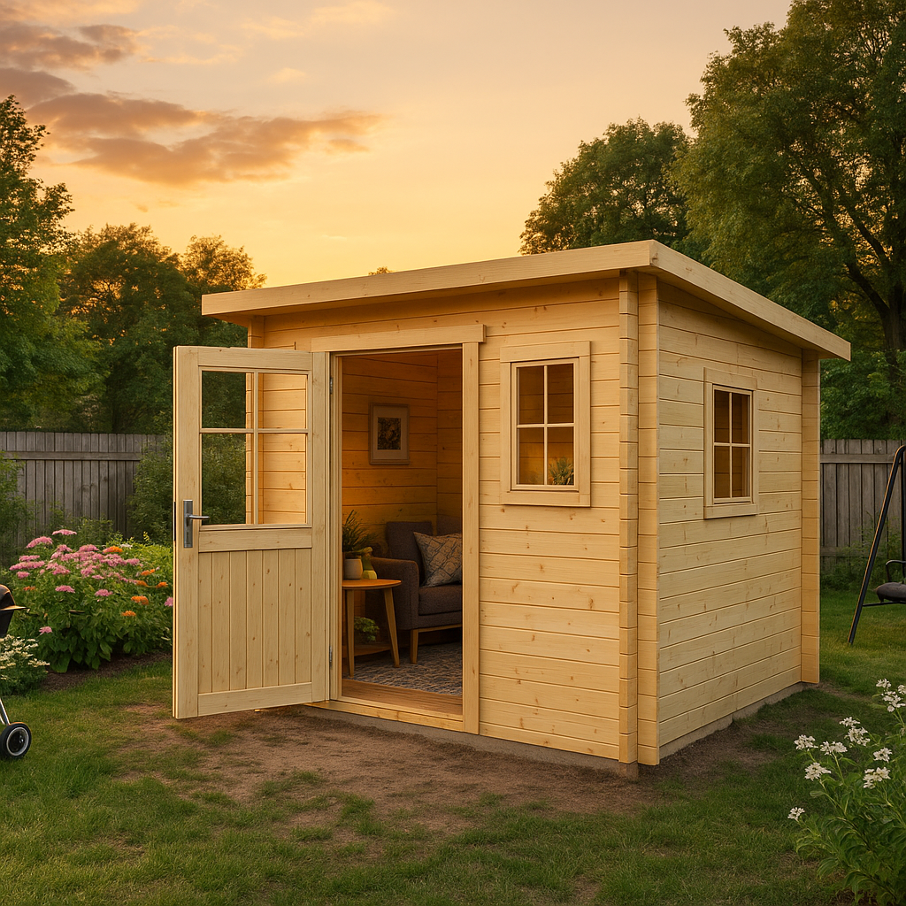 Fjordholz Pultdach Gartenhaus Modell Ezra 1C