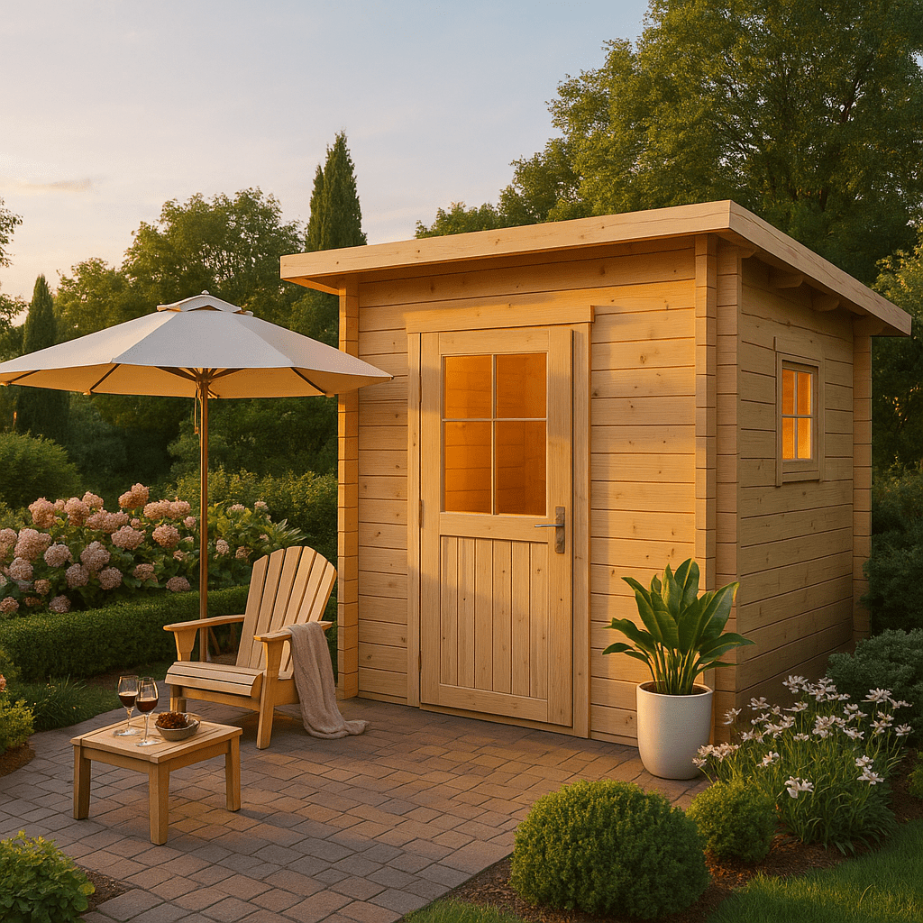 Fjordholz Pultdach Gartenhaus Modell Ezra 1C| Rabatt: 26%|2x2m