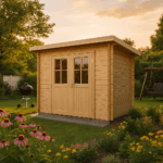 Fjordholz Pultdach Gartenhaus Modell Ezra 2D