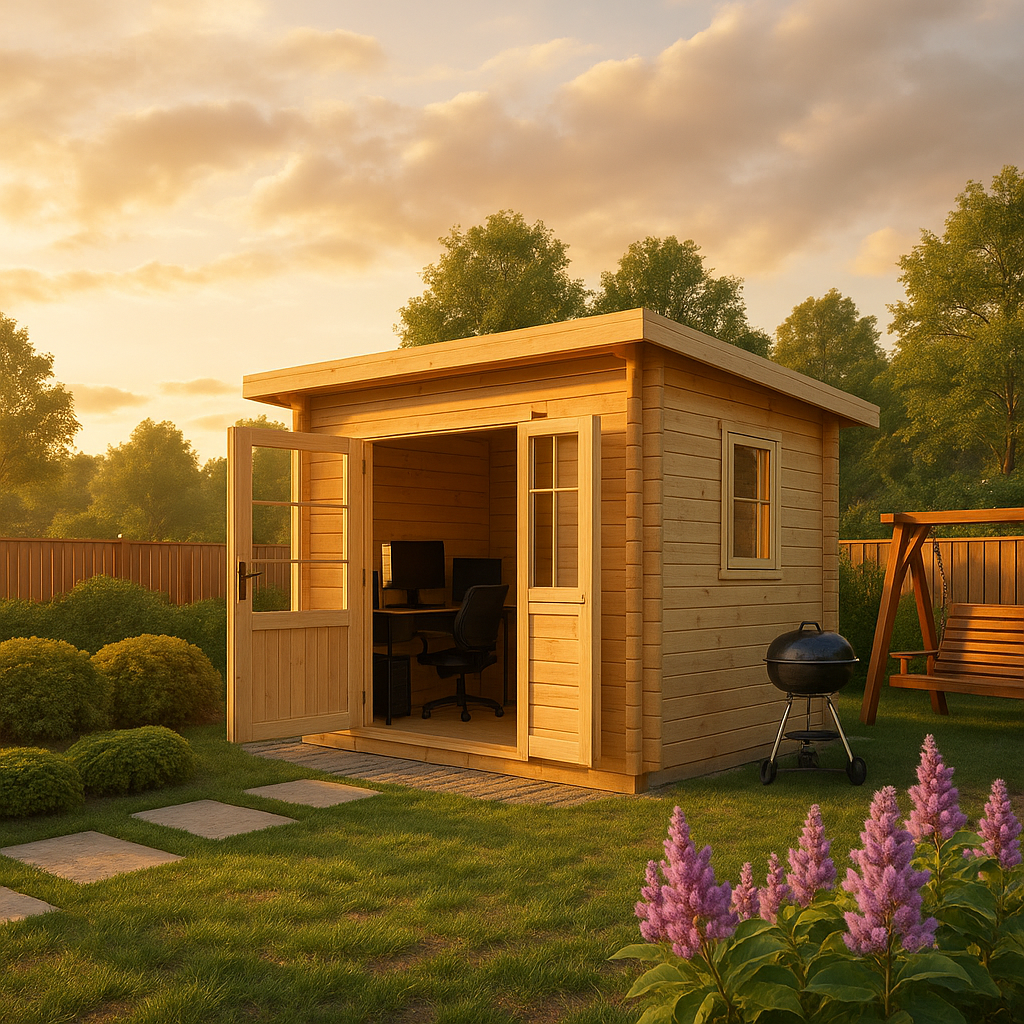 Fjordholz Pultdach Gartenhaus Modell Ezra 2E