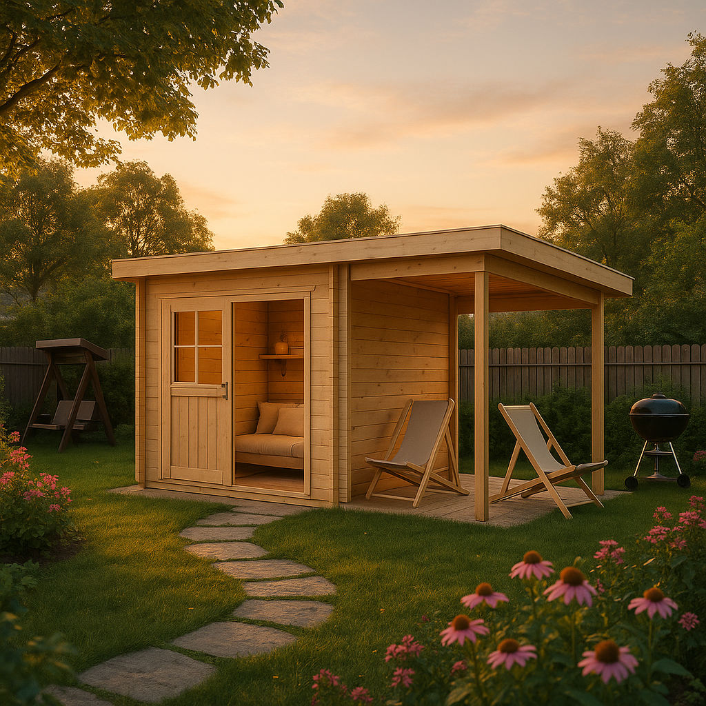 Fjordholz Pultdach Gartenhaus Modell Ezra 2G Fjordholz Pultdach Gartenhaus Modell Ezra 2G