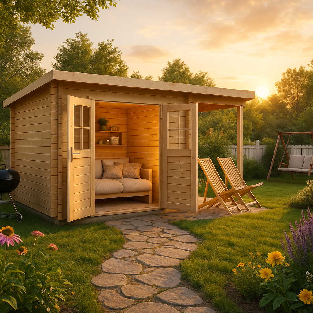 Fjordholz Pultdach Gartenhaus Modell Ezra 2G Fjordholz Pultdach Gartenhaus Modell Ezra 2G