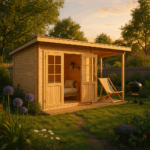 Fjordholz Pultdach Gartenhaus Modell Ezra 2G