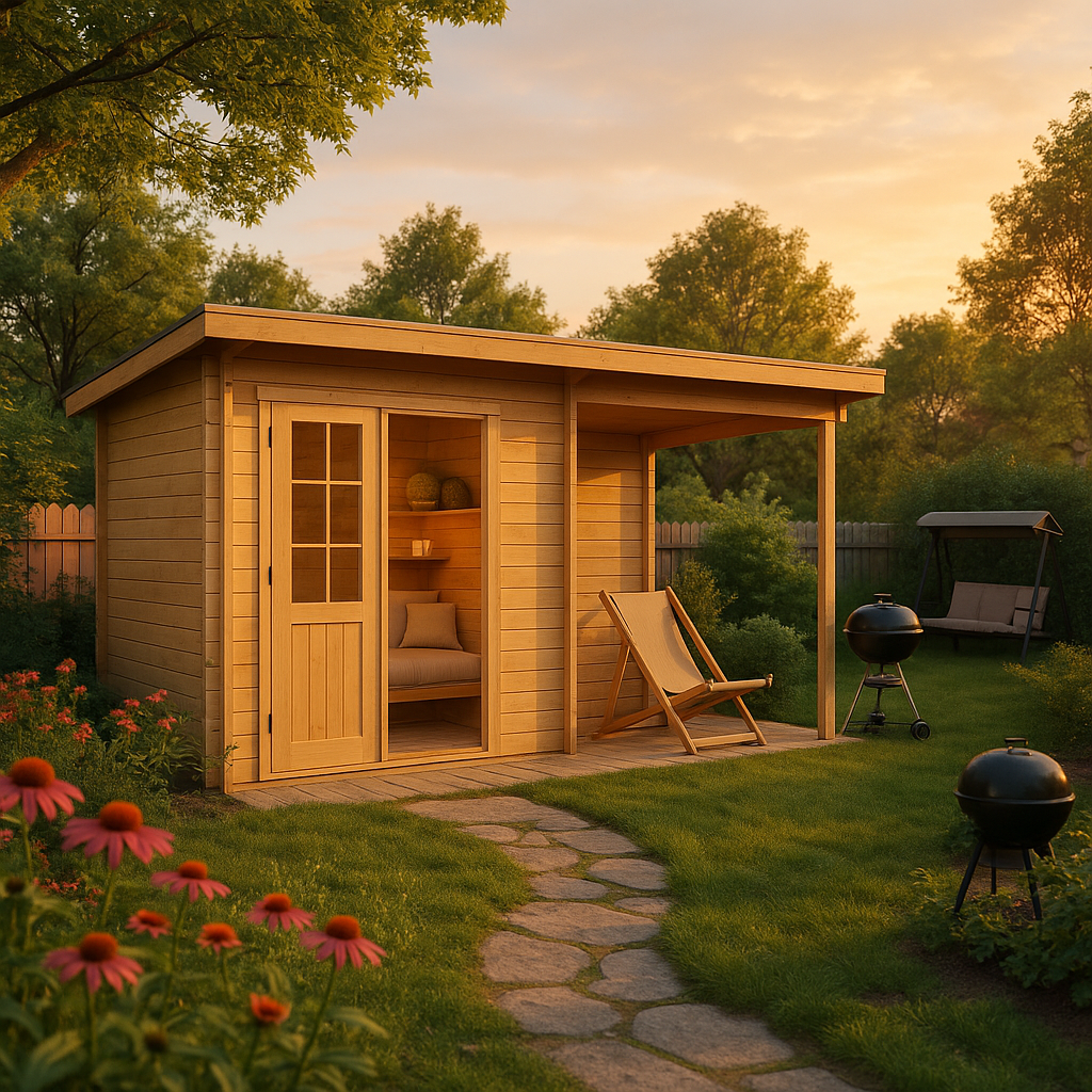Fjordholz Pultdach Gartenhaus Modell Ezra 2G Fjordholz Pultdach Gartenhaus Modell Ezra 2G
