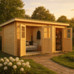 Fjordholz Pultdach Gartenhaus Modell Ezra 2H, Kief