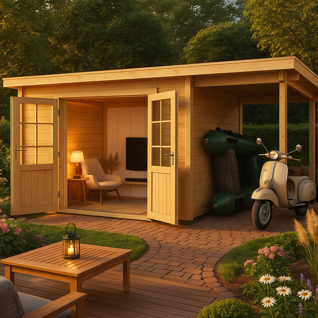 6x3m Fjordholz Pultdach Gartenhaus Modell Ezra 2I| Rabatt: 26%