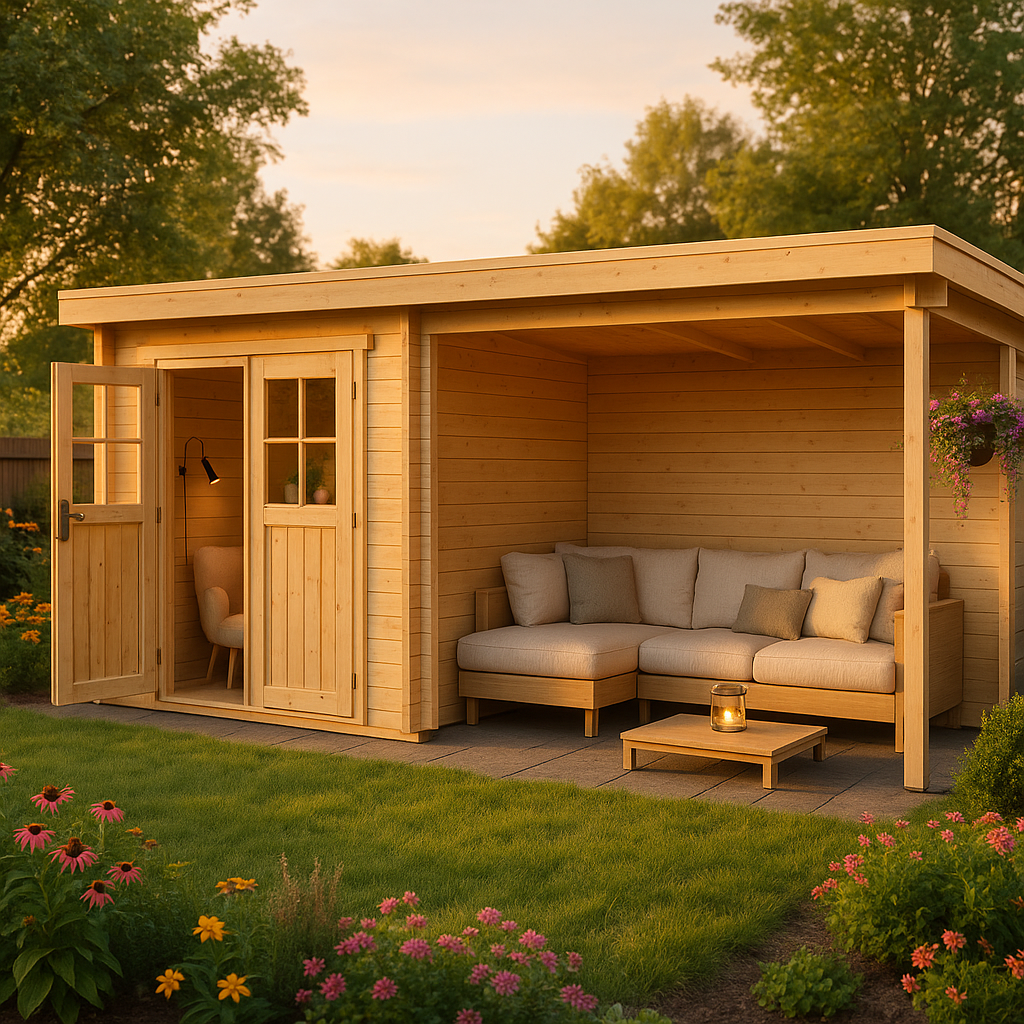 Fjordholz Pultdach Gartenhaus Modell Ezra 2J Fjordholz Pultdach Gartenhaus Modell Ezra 2J