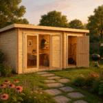 Fjordholz Pultdach Gartenhaus Modell Ezra 2P