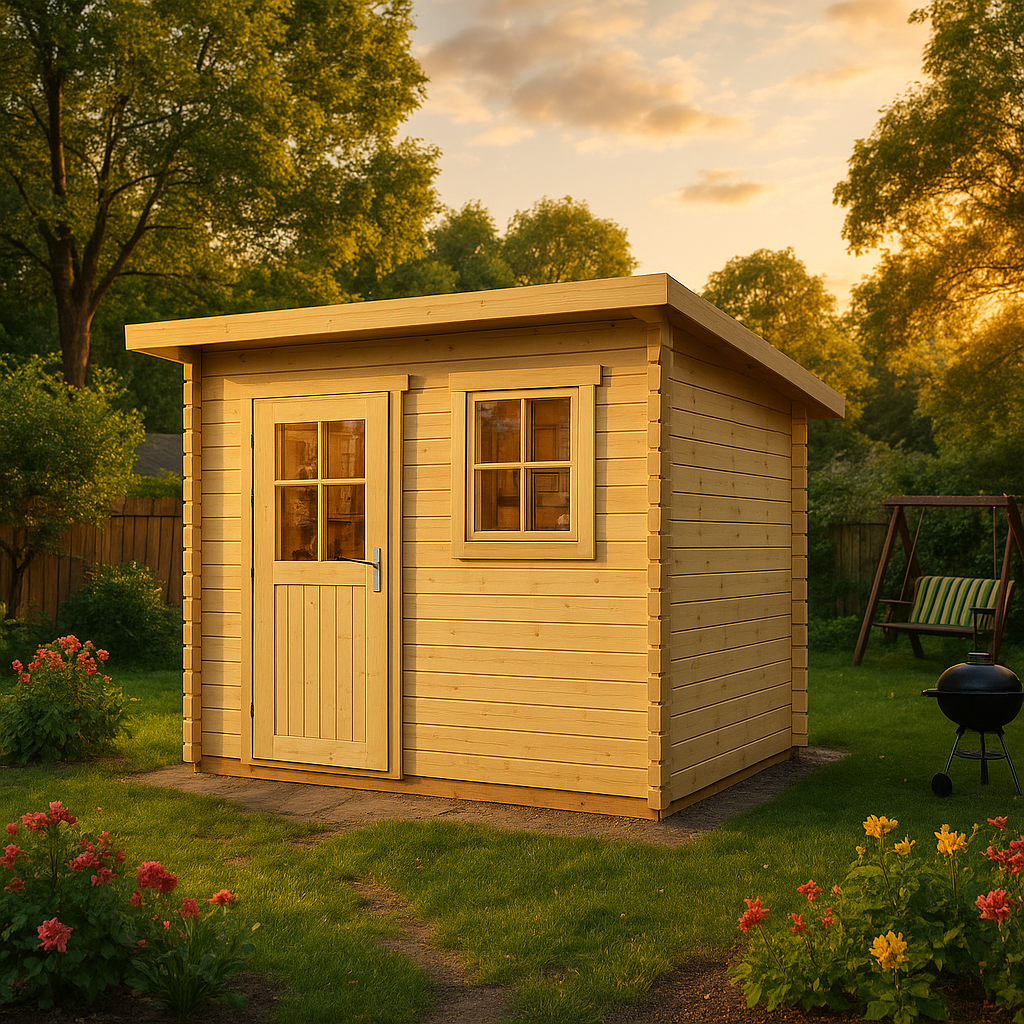 Fjordholz Pultdach Gartenhaus Modell Ezra 3B Fjordholz Pultdach Gartenhaus Modell Ezra 3B