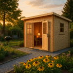 Fjordholz Pultdach Gartenhaus Modell Ezra 3E