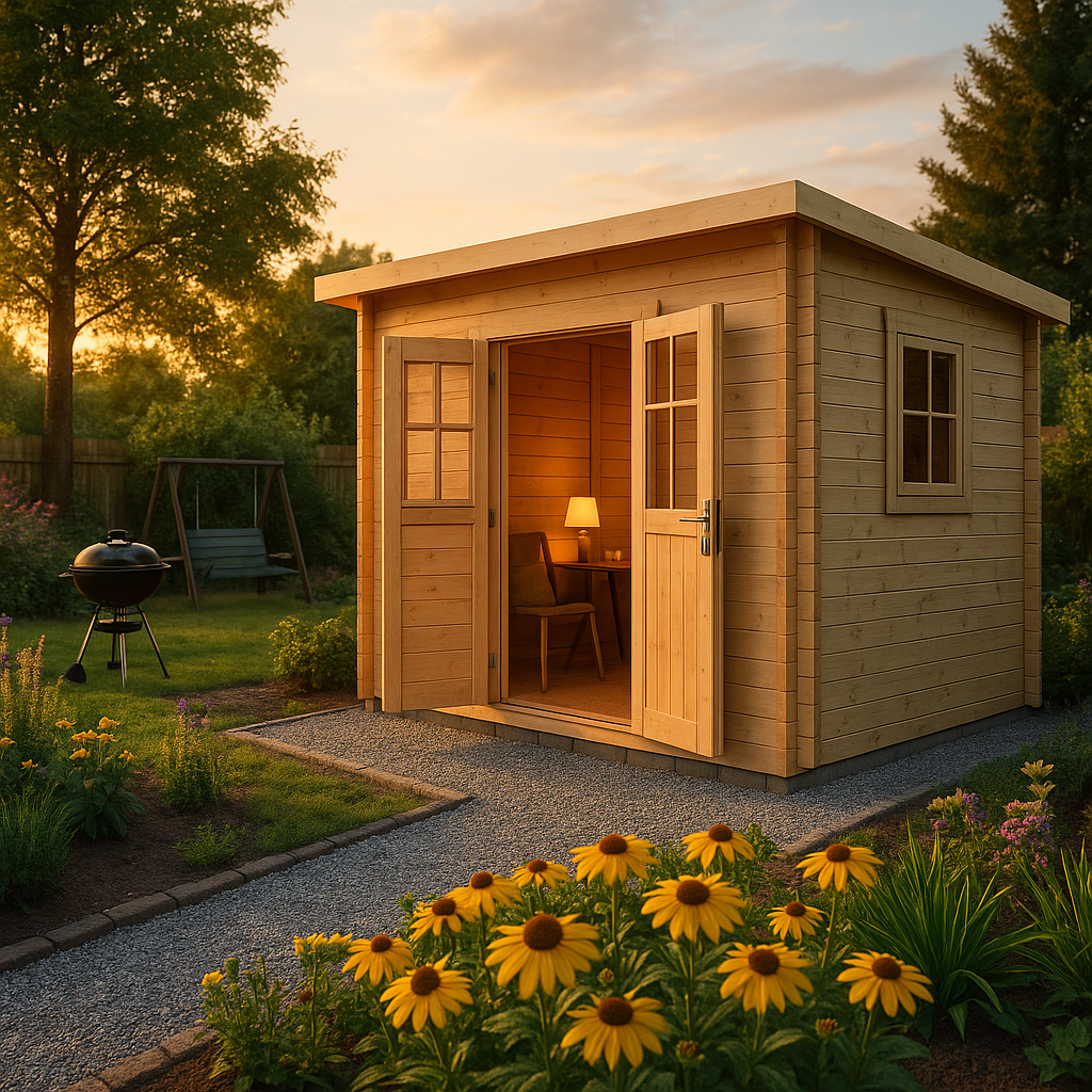 Fjordholz Pultdach Gartenhaus Modell Ezra 3E Fjordholz Pultdach Gartenhaus Modell Ezra 3E