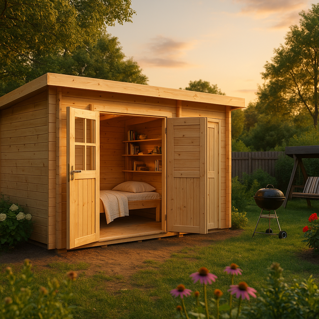 Fjordholz Pultdach Gartenhaus Modell Ezra 3L Fjordholz Pultdach Gartenhaus Modell Ezra 3L