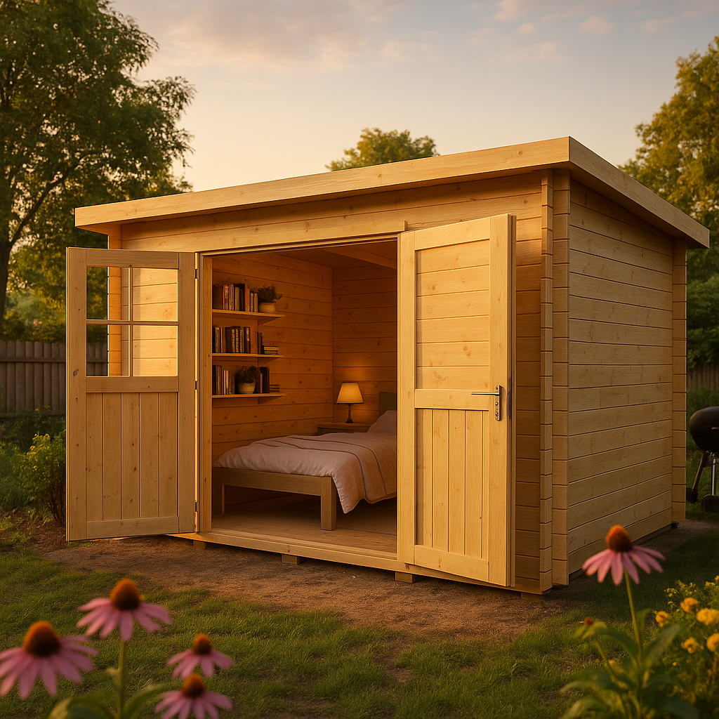 Fjordholz Pultdach Gartenhaus Modell Ezra 3L