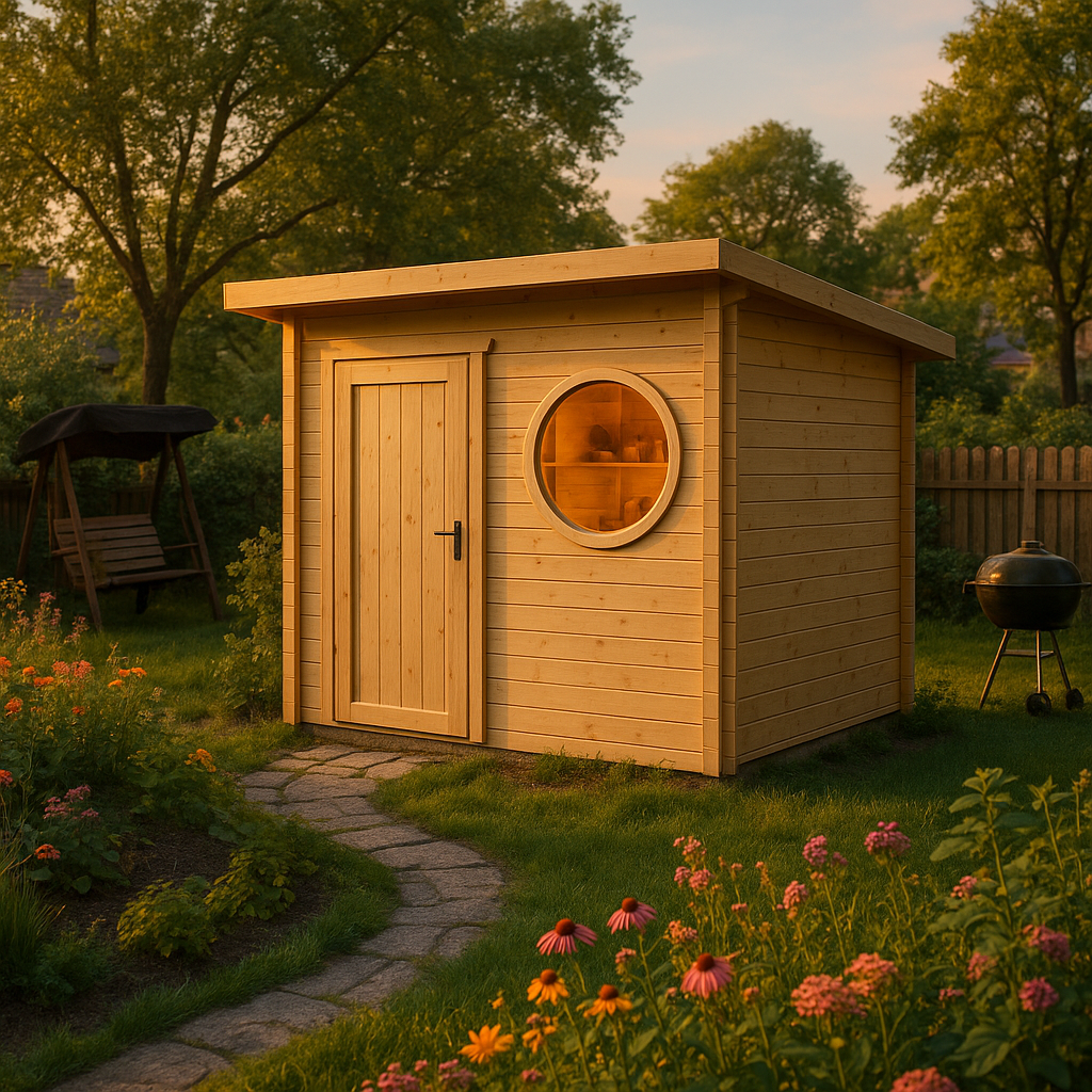Fjordholz Pultdach Gartenhaus Modell Ezra 3N Fjordholz Pultdach Gartenhaus Modell Ezra 3N