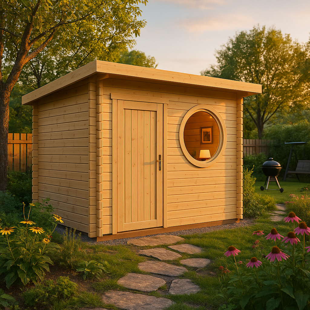 Fjordholz Pultdach Gartenhaus Modell Ezra 3N Fjordholz Pultdach Gartenhaus Modell Ezra 3N