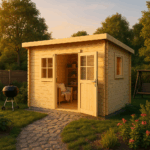 Fjordholz Pultdach Gartenhaus Modell Ezra 4E
