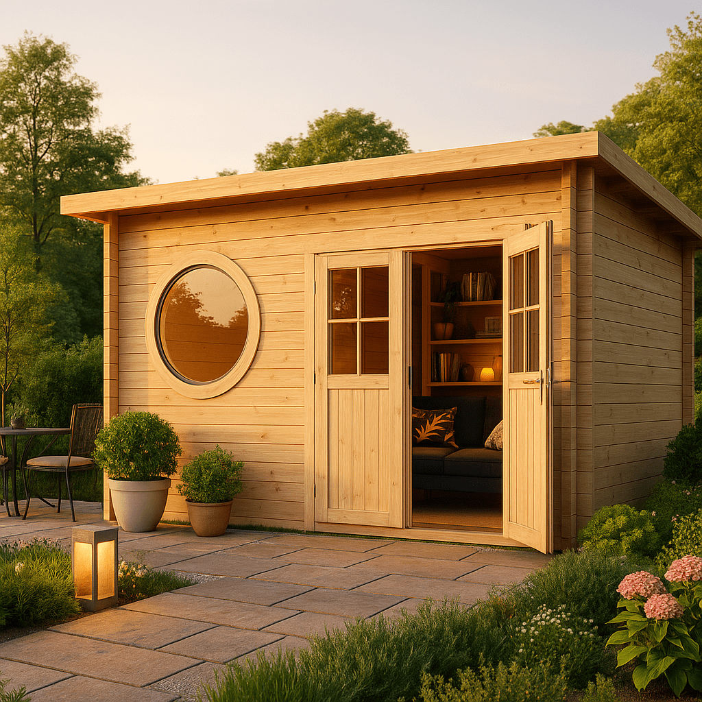3x3m Fjordholz Pultdach Gartenhaus Modell Ezra 4M| Rabatt: 26%