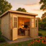 Fjordholz Pultdach Gartenhaus Modell Ezra 5D