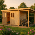 Fjordholz Pultdach Gartenhaus Modell Ezra 5G