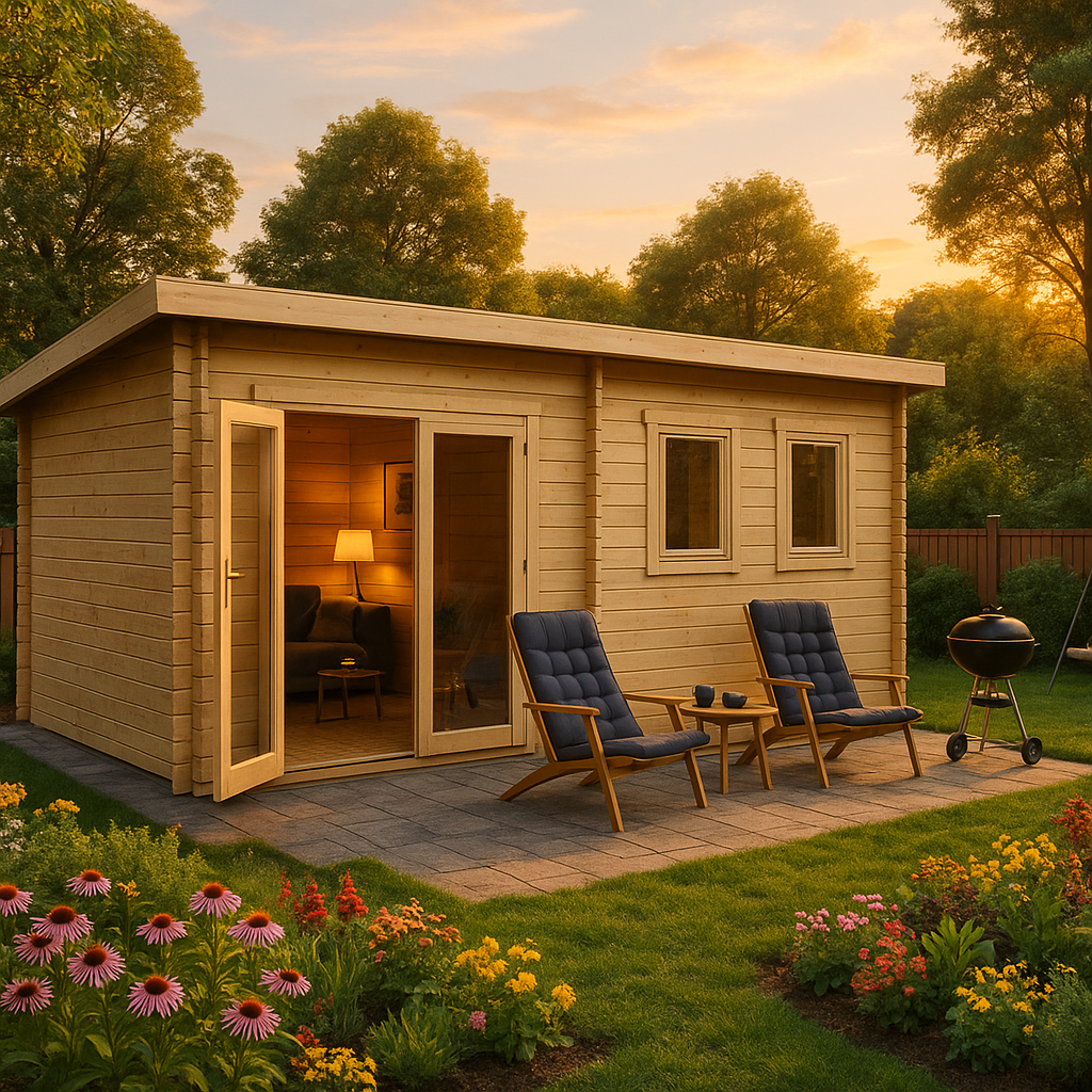Fjordholz Pultdach Gartenhaus Modell Ezra 6D Fjordholz Pultdach Gartenhaus Modell Ezra 6D