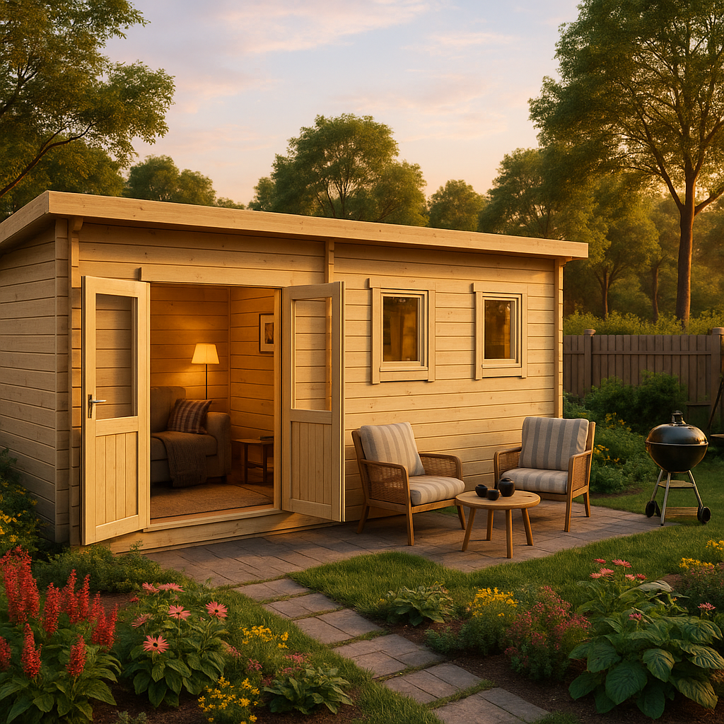 Fjordholz Pultdach Gartenhaus Modell Ezra 6D Fjordholz Pultdach Gartenhaus Modell Ezra 6D