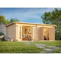 Fjordholz Pultdach Gartenhaus Modell Ezra 6P| Rabatt: 26%