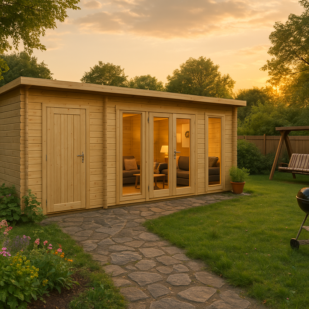 Fjordholz Pultdach Gartenhaus Modell Mali 28 B Fjordholz Pultdach Gartenhaus Modell Mali 28 B