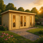 Fjordholz Pultdach Gartenhaus Modell Mali 28 B, Na