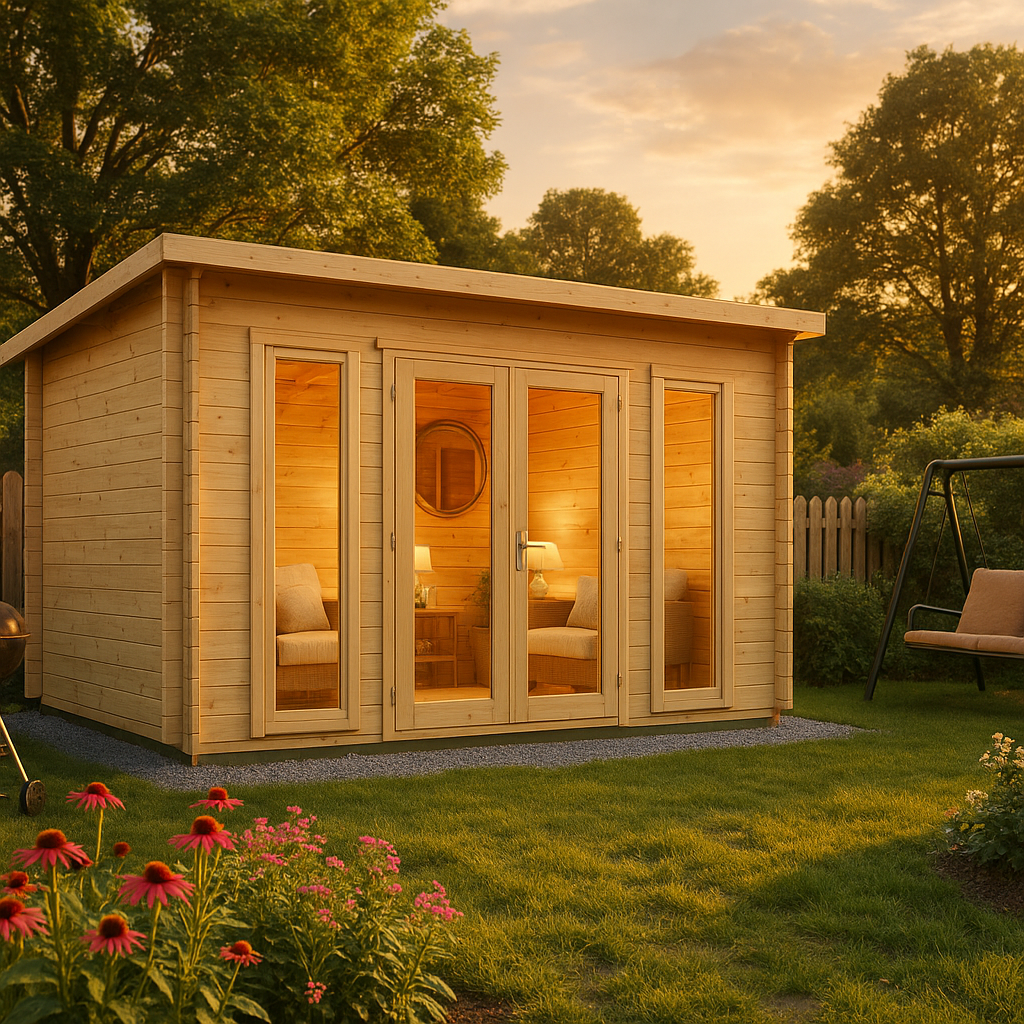 Fjordholz Pultdach Gartenhaus Modell Mali 28 C