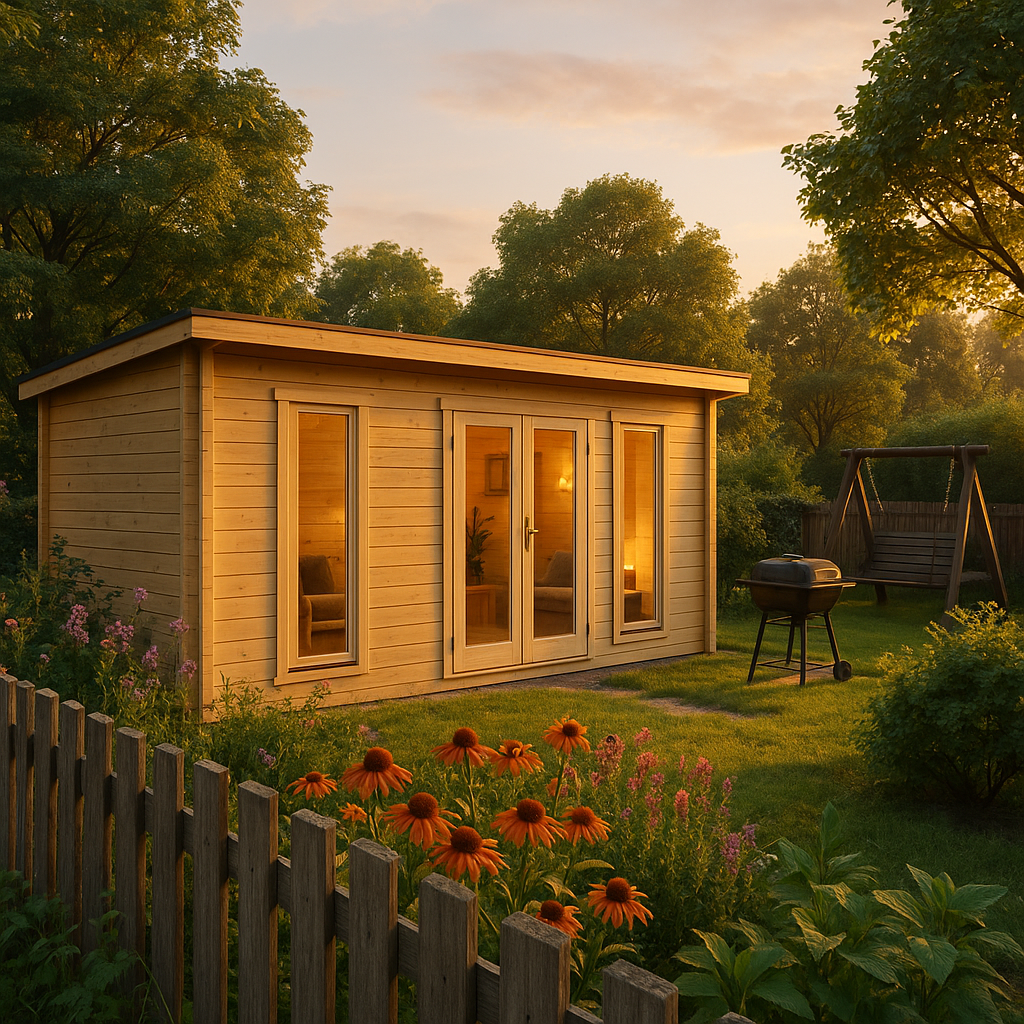 Fjordholz Pultdach Gartenhaus Modell Mali 28 E| Rabatt: 28%|6x4m