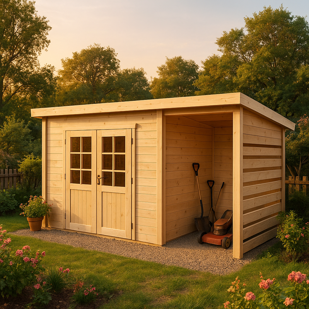Pultdach Gartenhaus Modell Maria-28 Compact Pultdach Gartenhaus Modell Maria-28 Compact