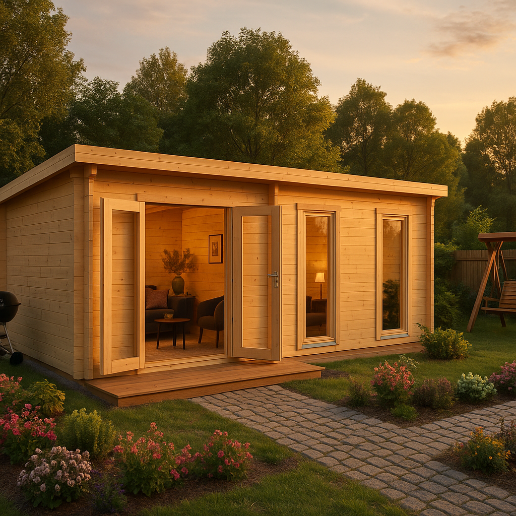 Fjordholz Pultdach Gartenhaus Modell Marianne 44 B| Rabatt: 26%|5x4m